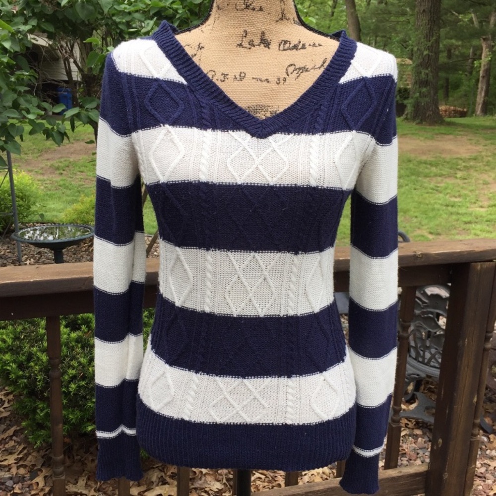Striped Knit Sweater